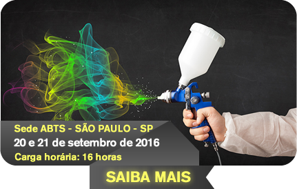 Curso de Pré-tratamento & Pintura de Acabamento - Contagem - MG das 08:00 às 18:00 horas