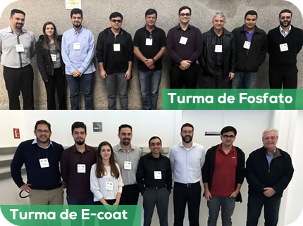 Turmas de Fosfato e E-coat - 23 e 24 de maior de 2017